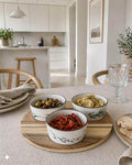 Tapas - 3 skåle på rundt fad