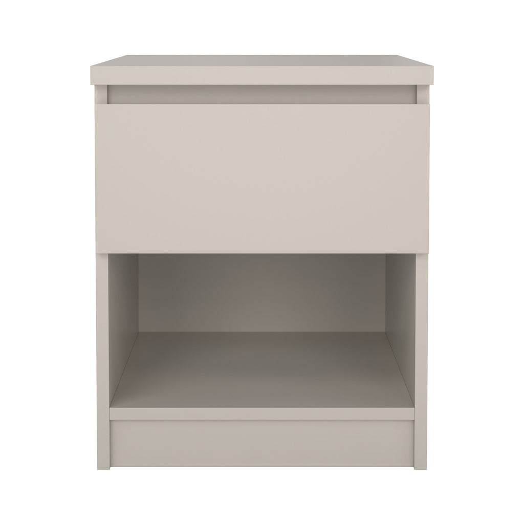 Natbord - cashmere med 1 skuffe