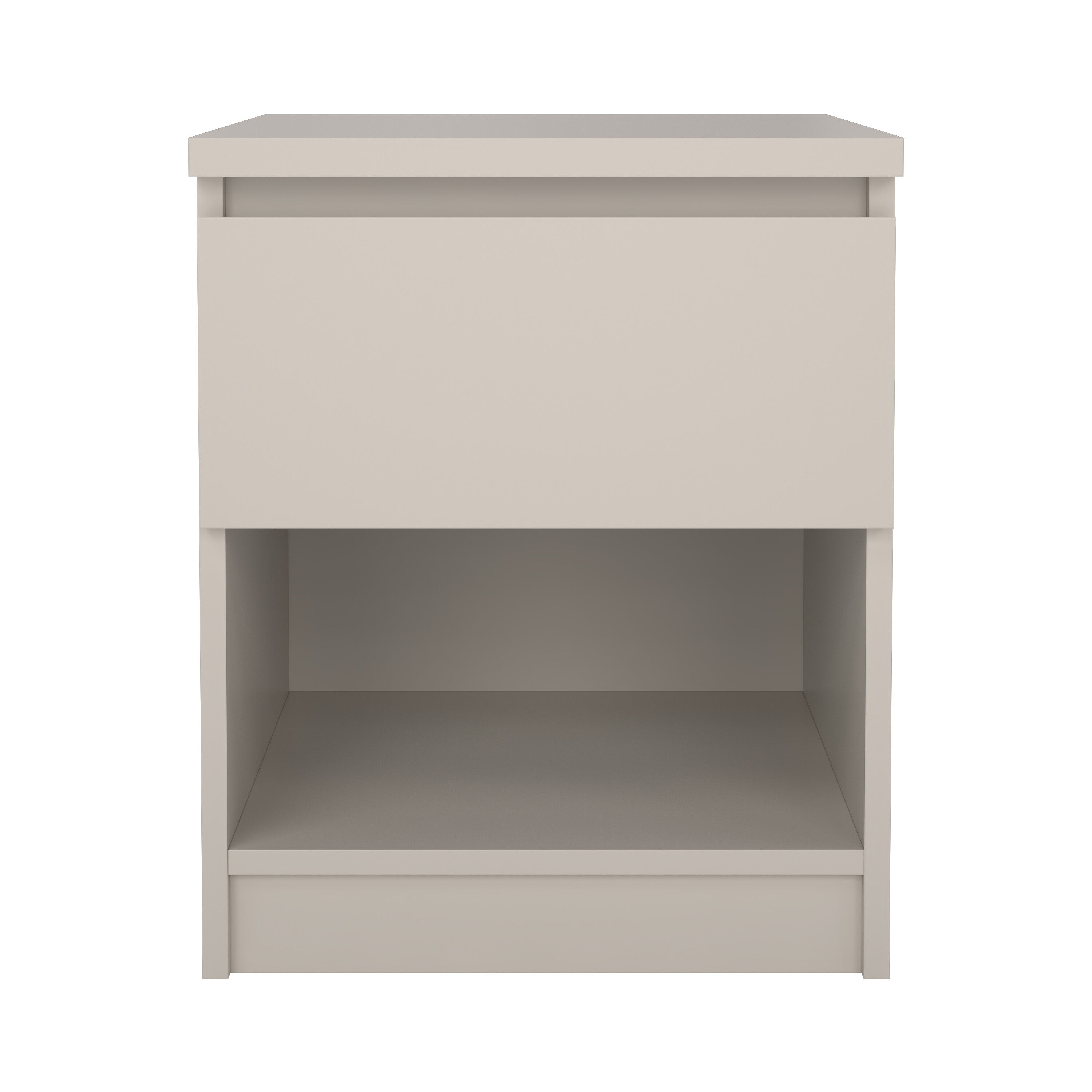 Natbord - cashmere med 1 skuffe