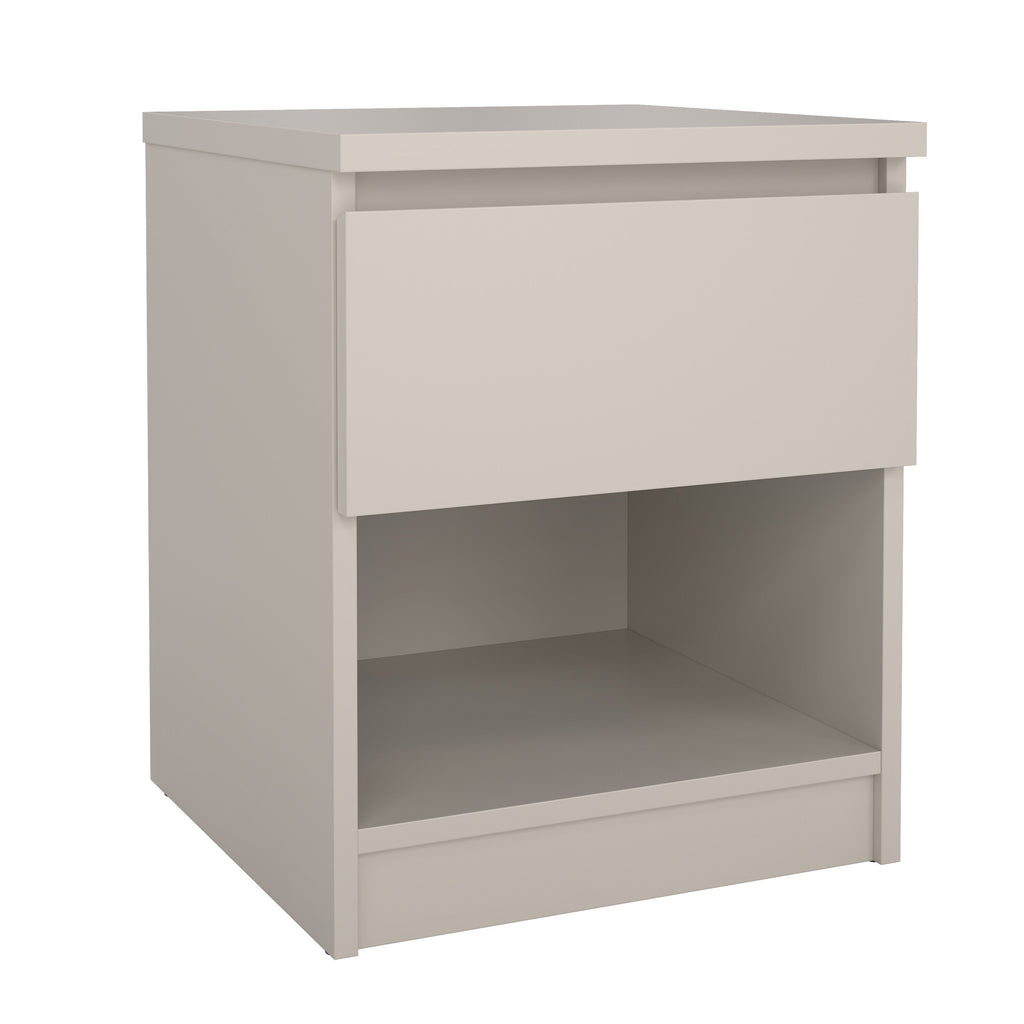 Natbord - cashmere med 1 skuffe